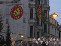 Christmas lights & Communist Symbols