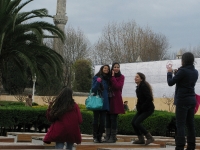 Photo op at the Blue Mosque