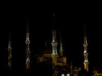 Towers in the night